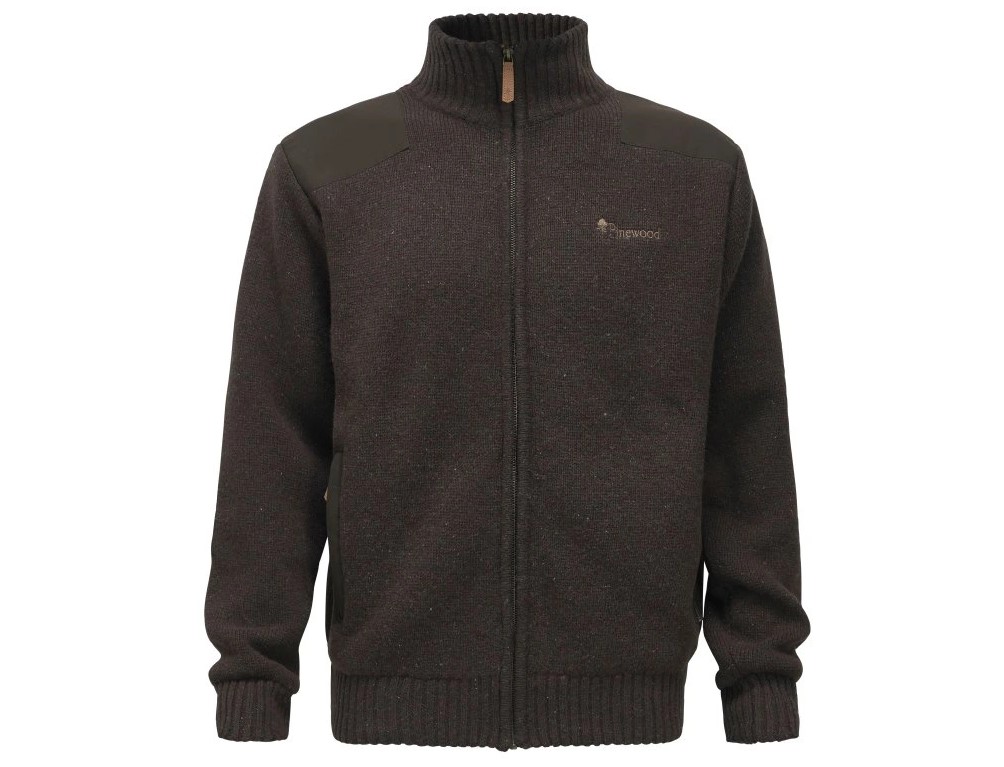 svetr Hurricane Full Zip - brown - Pinewood